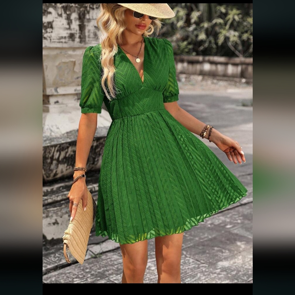 Shein Pleated A-line Dress